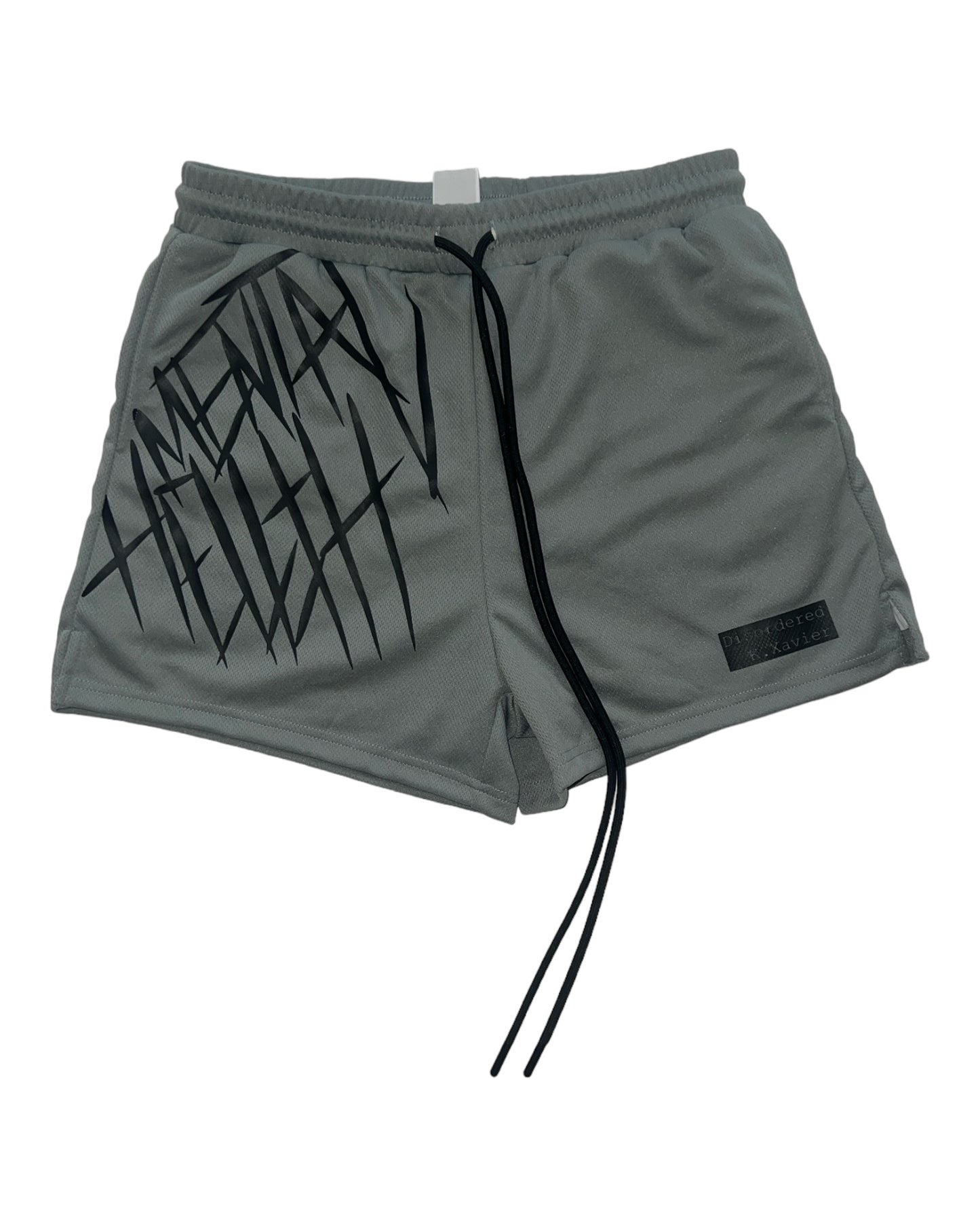 LIGHT CHARCOAL GREY Mental HELLth shorts