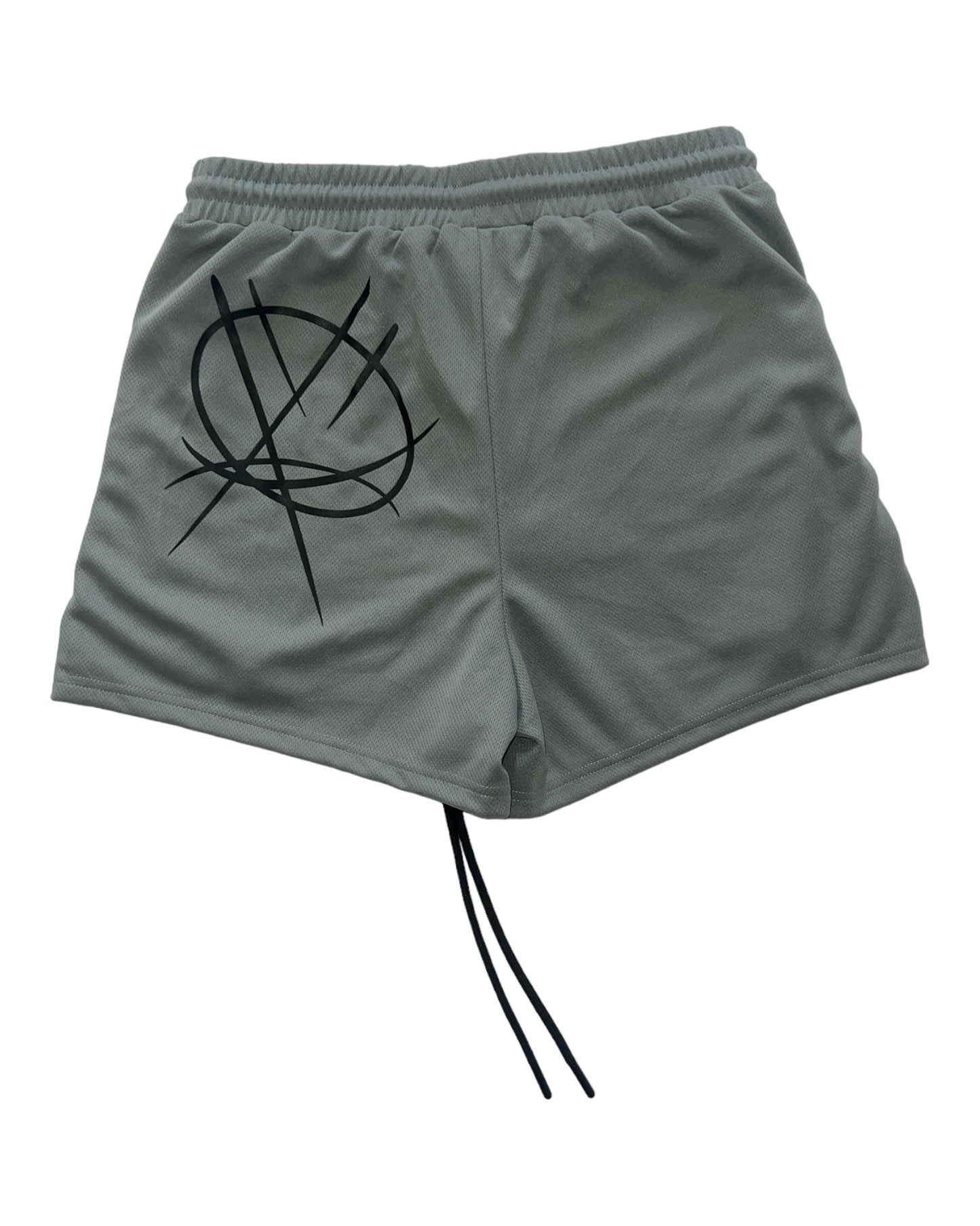 LIGHT CHARCOAL GREY Mental HELLth shorts