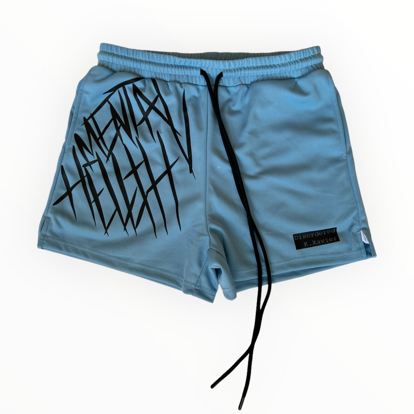 SKY BLUE MENTAL HELLTH SHORTS