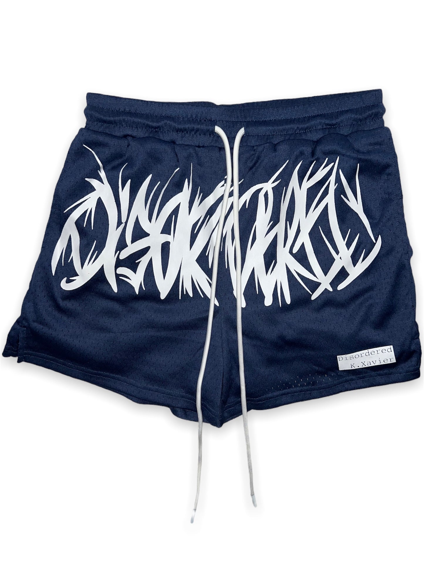 NAVY BLUE DISORDERED SHORTS