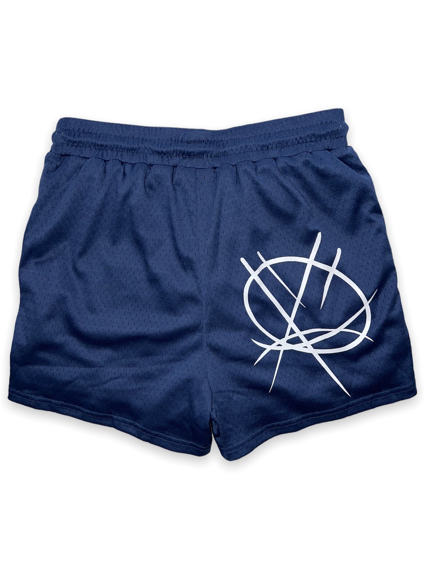 NAVY BLUE DISORDERED SHORTS